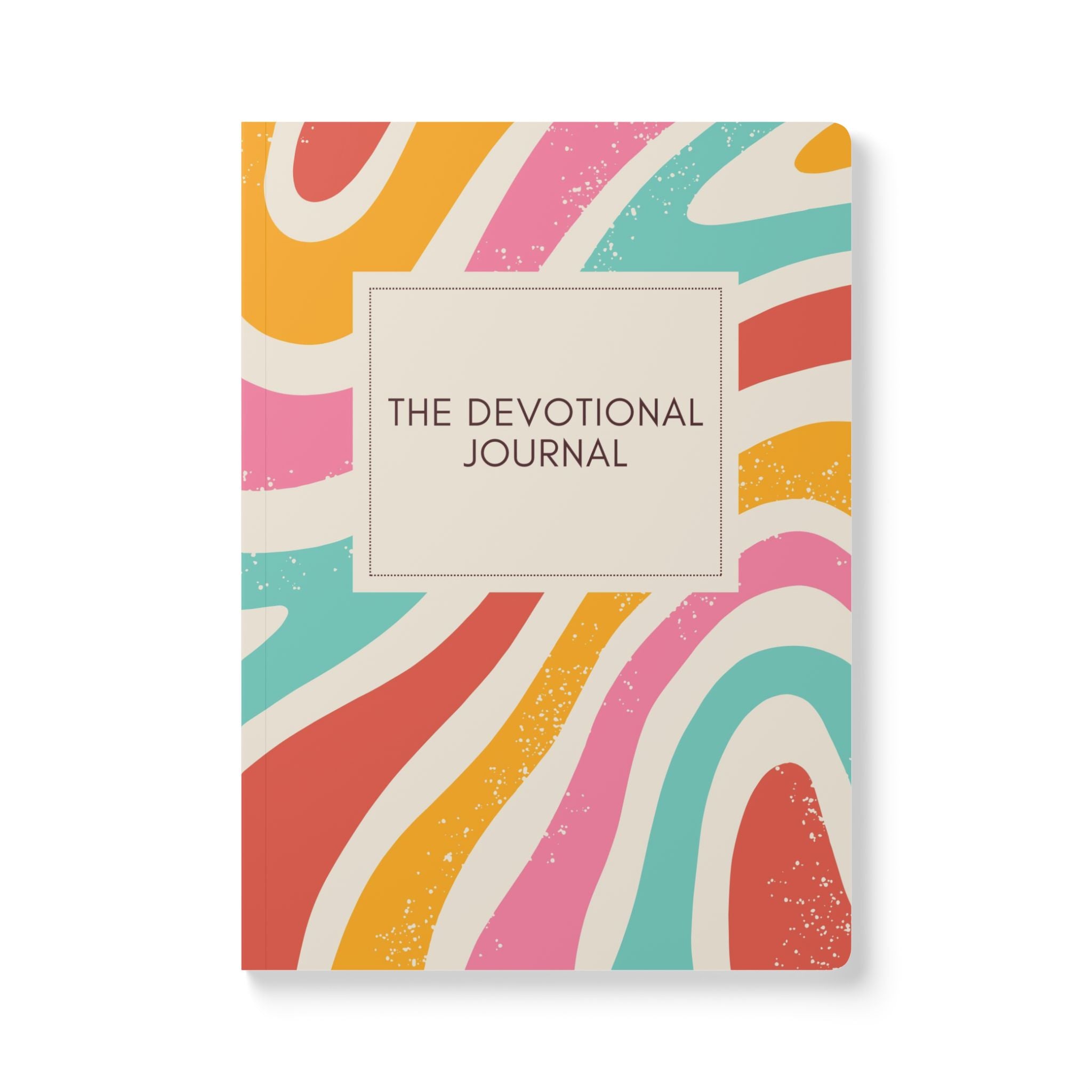 Devotional Journal — Retro Colorful Softcover Prayer & Reflection Notebook