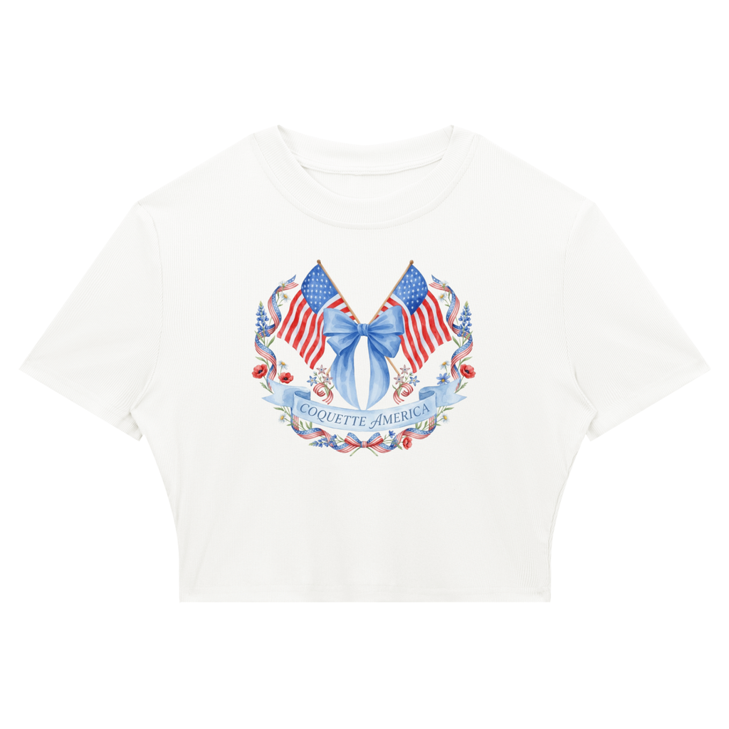 "Coquette America" Crop T-Shirt