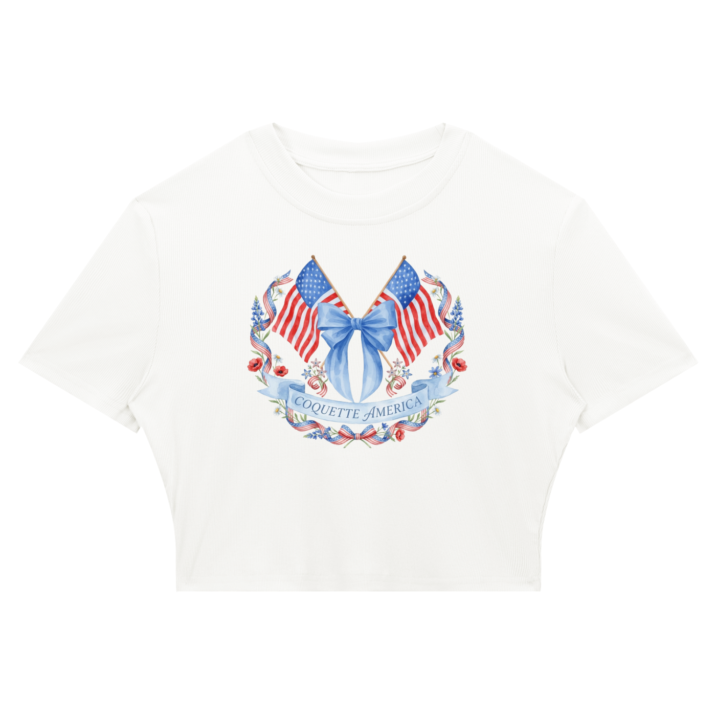 "Coquette America" Crop T-Shirt