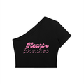 "Heart Breaker" One-Shoulder Crop T-Shirt