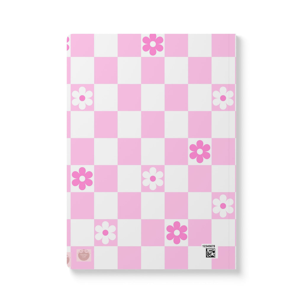 The Devotional Journal — Softcover Pink Checkerboard Floral Journal