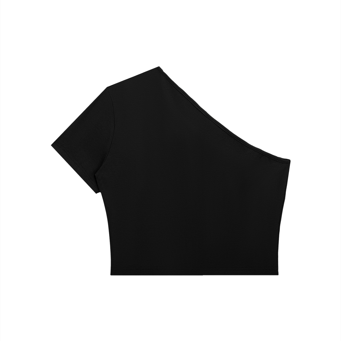 "Bloom" One-Shoulder Crop T-Shirt